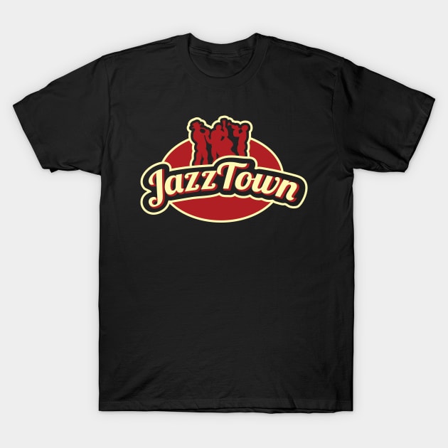 Vintage Style Jazz Themed Design T-Shirt by jazzworldquest